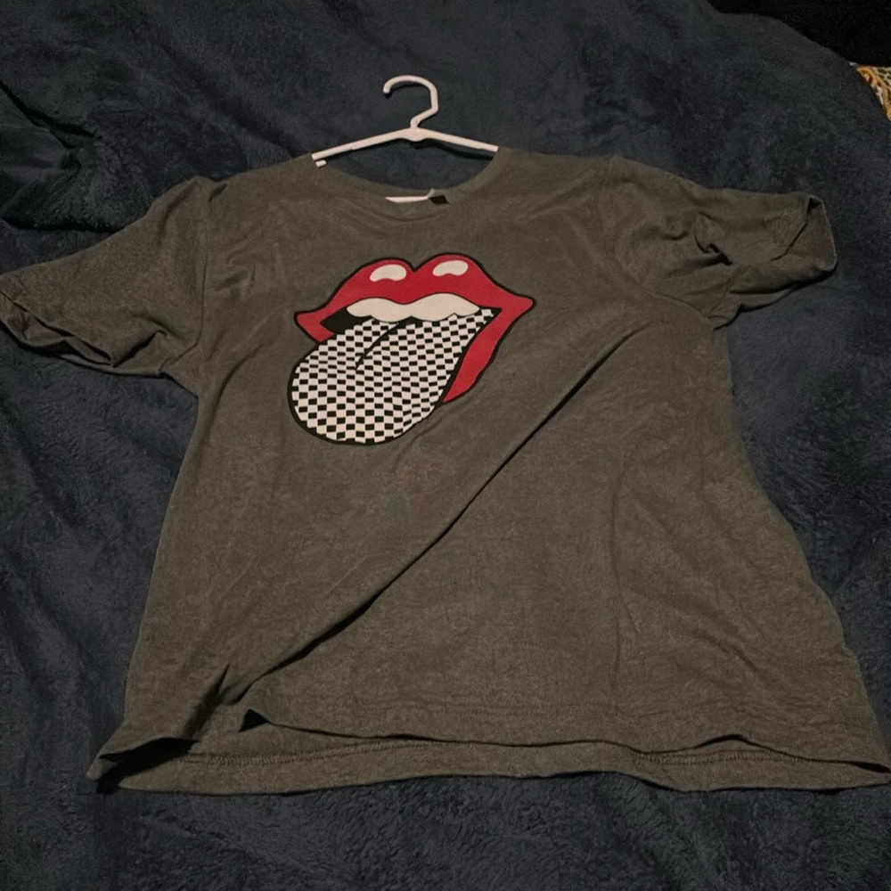 Rolling Stones Women’s Checkered Tongue T-Shirt Size XL